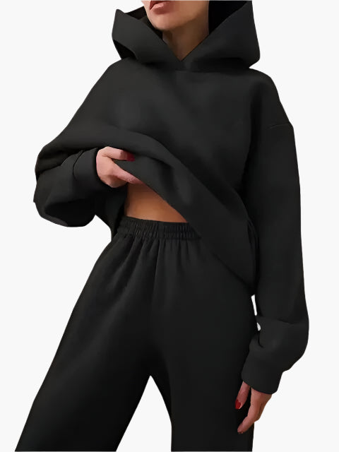Ensemble Femme Décontracté Hoodie et Jogging pour Détente et Loisirs