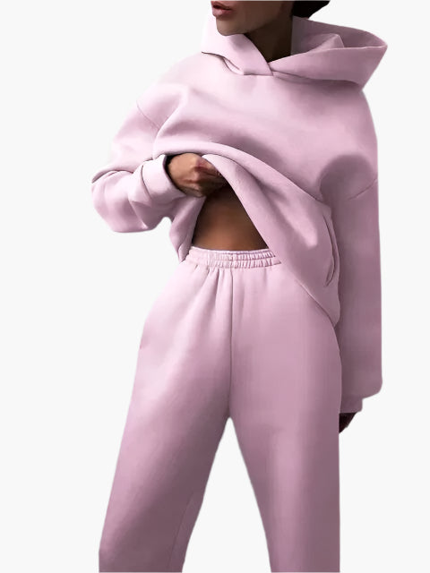 Ensemble Femme Décontracté Hoodie et Jogging pour Détente et Loisirs