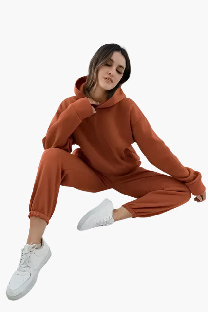 Ensemble Femme Décontracté Hoodie et Jogging pour Détente et Loisirs