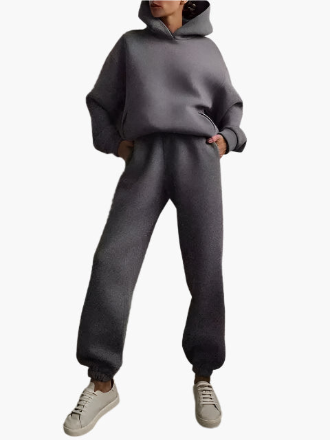 Ensemble Femme Décontracté Hoodie et Jogging pour Détente et Loisirs