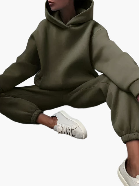 Ensemble Femme Décontracté Hoodie et Jogging pour Détente et Loisirs