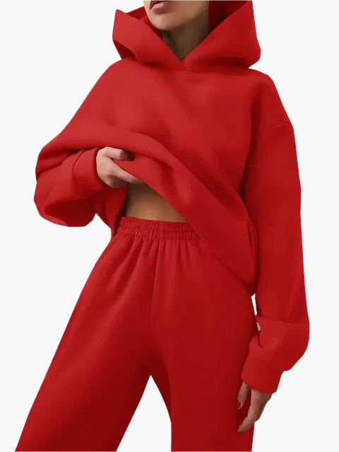 Ensemble Femme Décontracté Hoodie et Jogging pour Détente et Loisirs