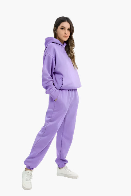 Ensemble Femme Décontracté Hoodie et Jogging pour Détente et Loisirs