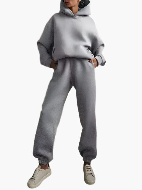 Ensemble Femme Décontracté Hoodie et Jogging pour Détente et Loisirs