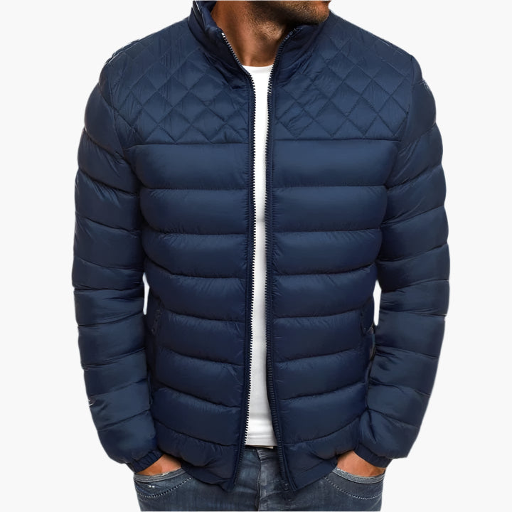 Veste matelassée imperméable et coupe-vent pour homme – Style urbain polyvalent extérieur