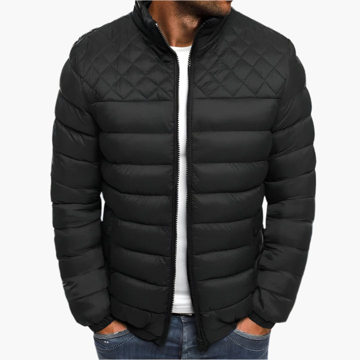 Veste matelassée imperméable et coupe-vent pour homme – Style urbain polyvalent extérieur