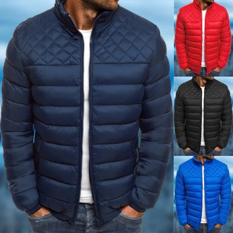 Veste matelassée imperméable et coupe-vent pour homme – Style urbain polyvalent extérieur