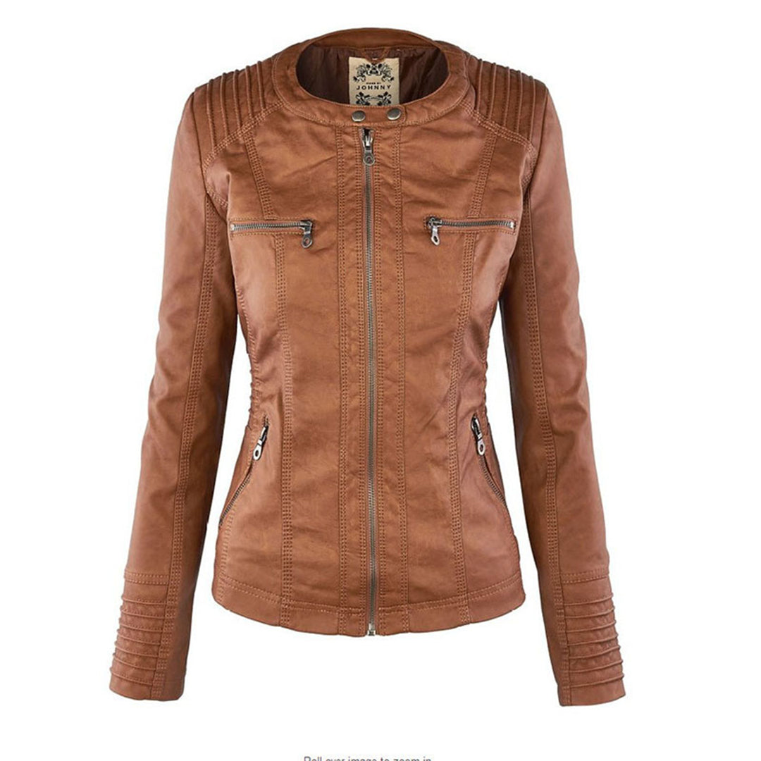 Veste Femme Style Motard à Capuche – Élégante et Polyvalente pour Toutes Saisons