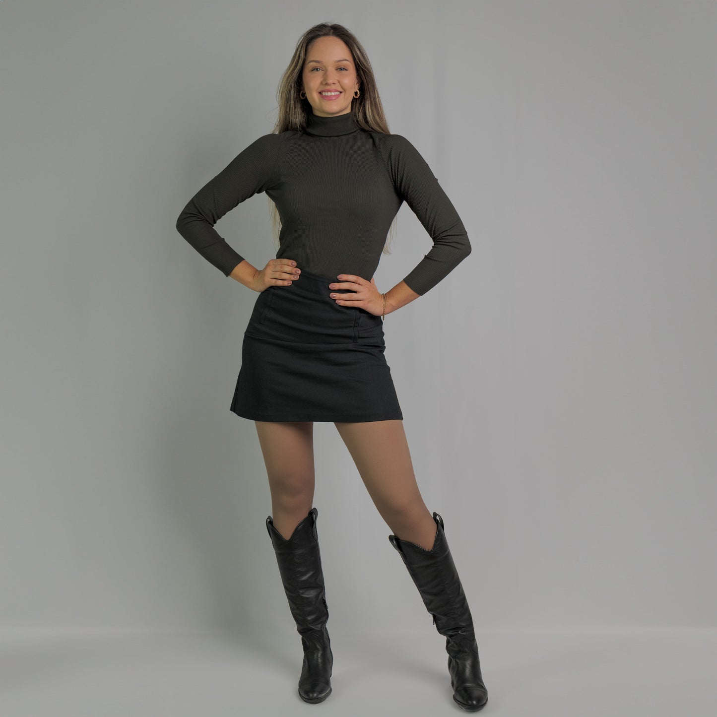 Lisa – Collants Thermiques Transparents pour Femme Café