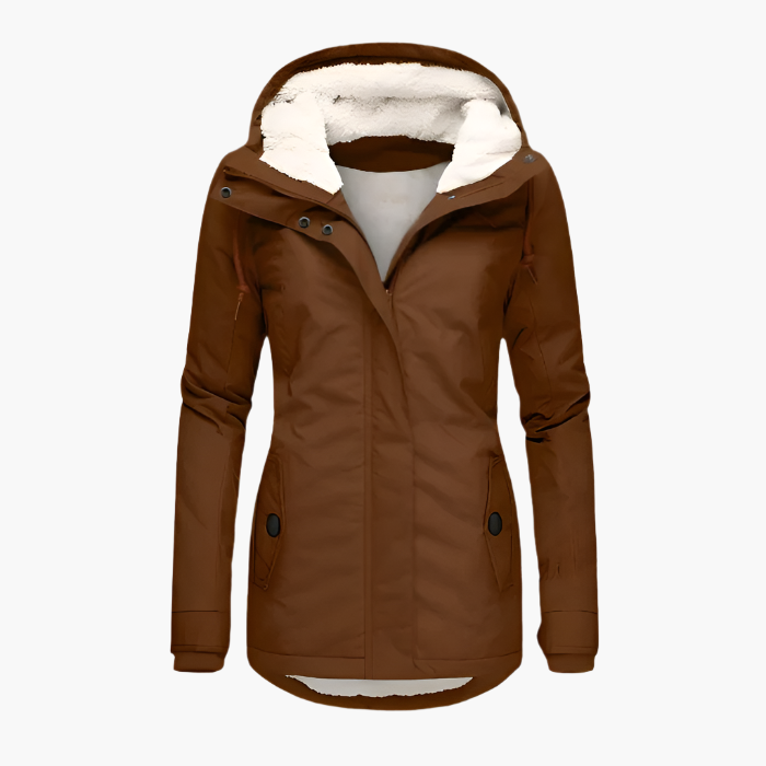 Manteau d'hiver imperméable à capuche pour femme – Style urbain et protection quotidienne