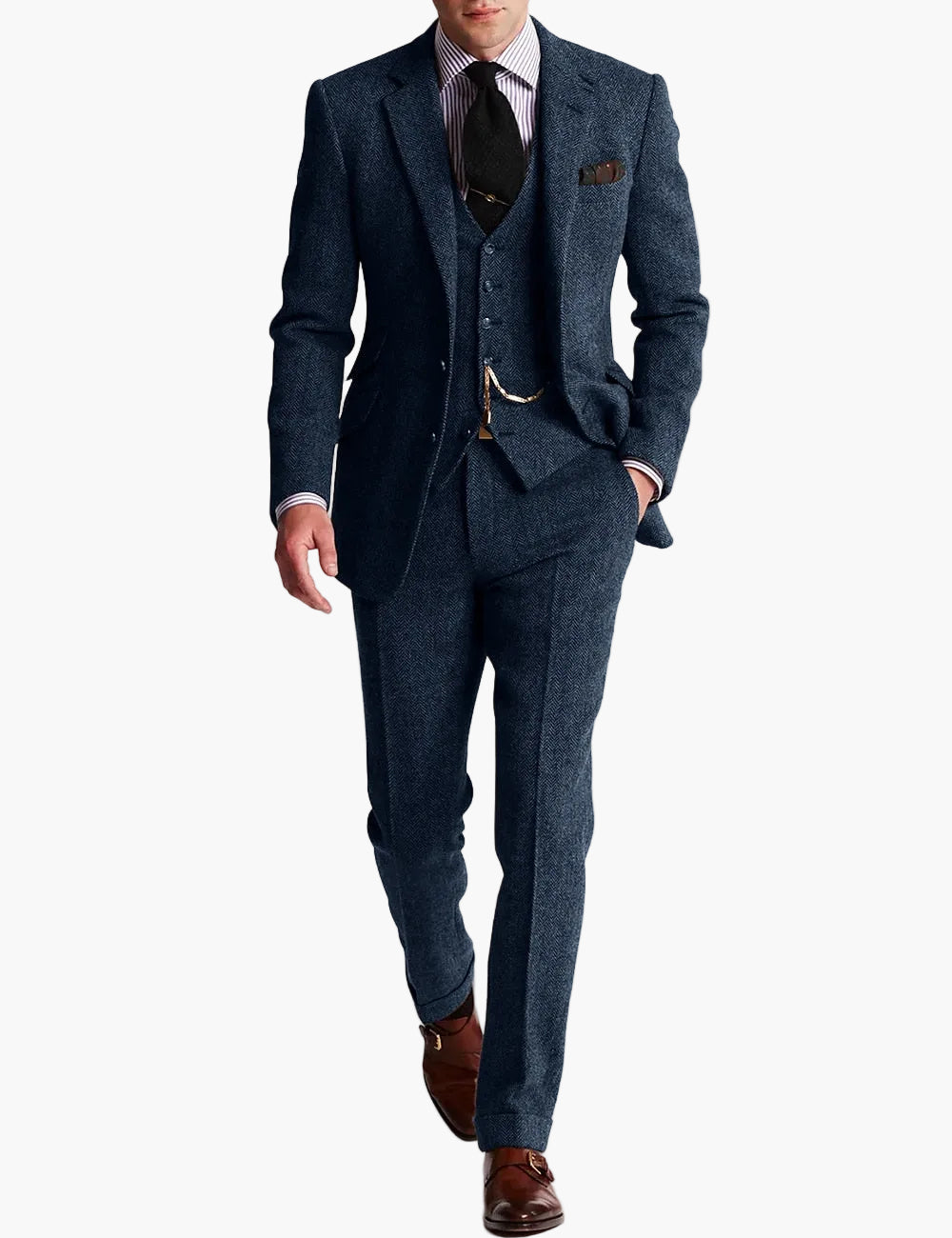 Completo tre pezzi classico da uomo - Stile raffinato per occasioni formali e cerimonie