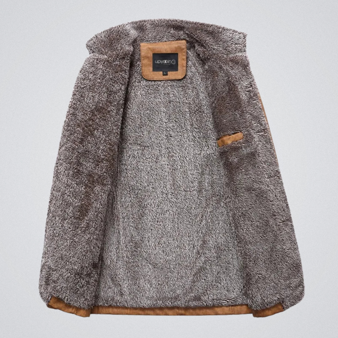 Veste d'hiver homme style urbain avec doublure chaude et col montant – Élégance casual et confort quotidien