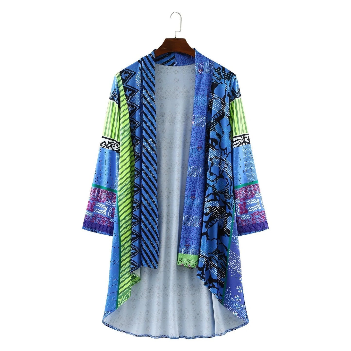 Manteau kimono bohème ample pour femme, style artistique chic, idéal toute saison