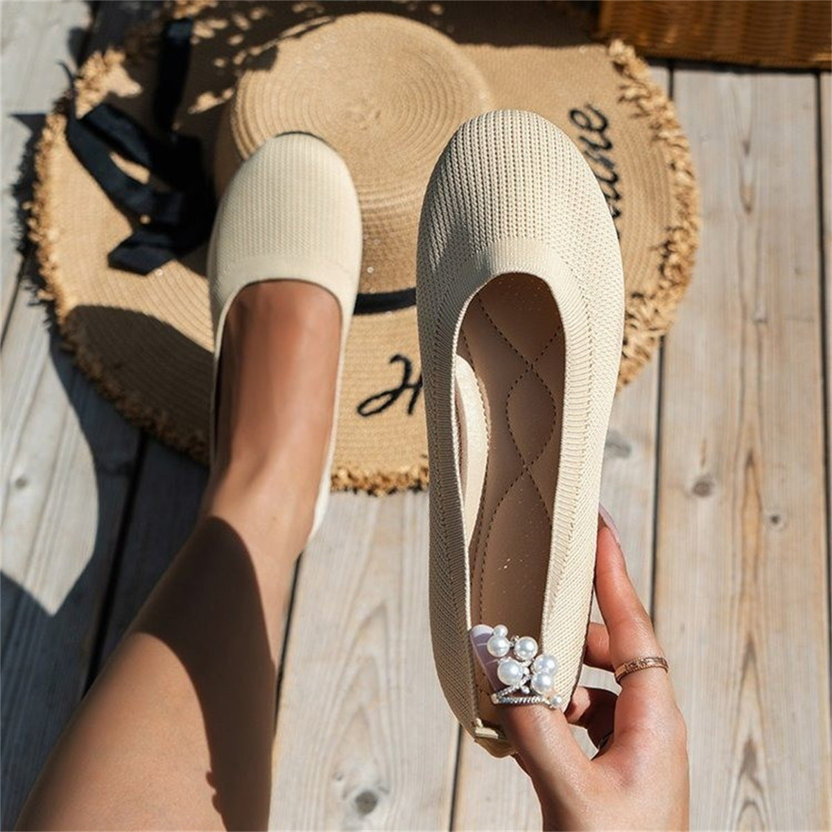 Lorena - Chaussures Plates en Maille