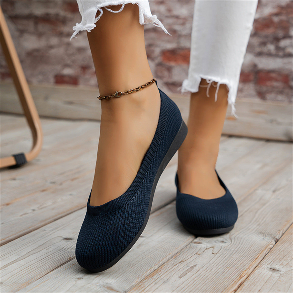 Lorena - Chaussures Plates en Maille