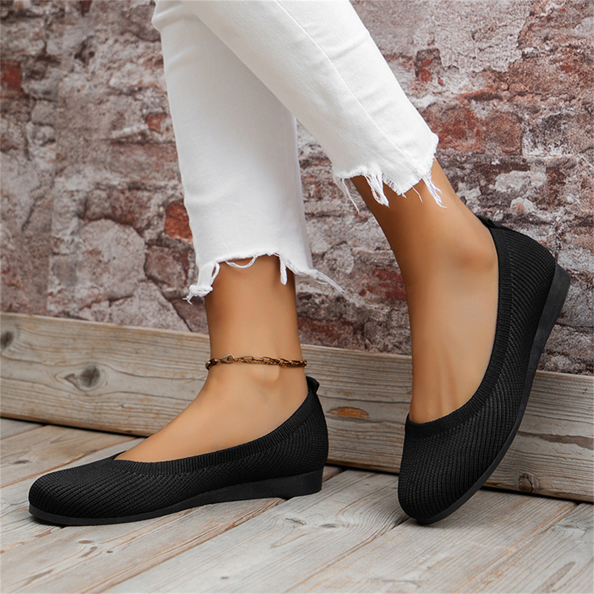 Lorena - Chaussures Plates en Maille