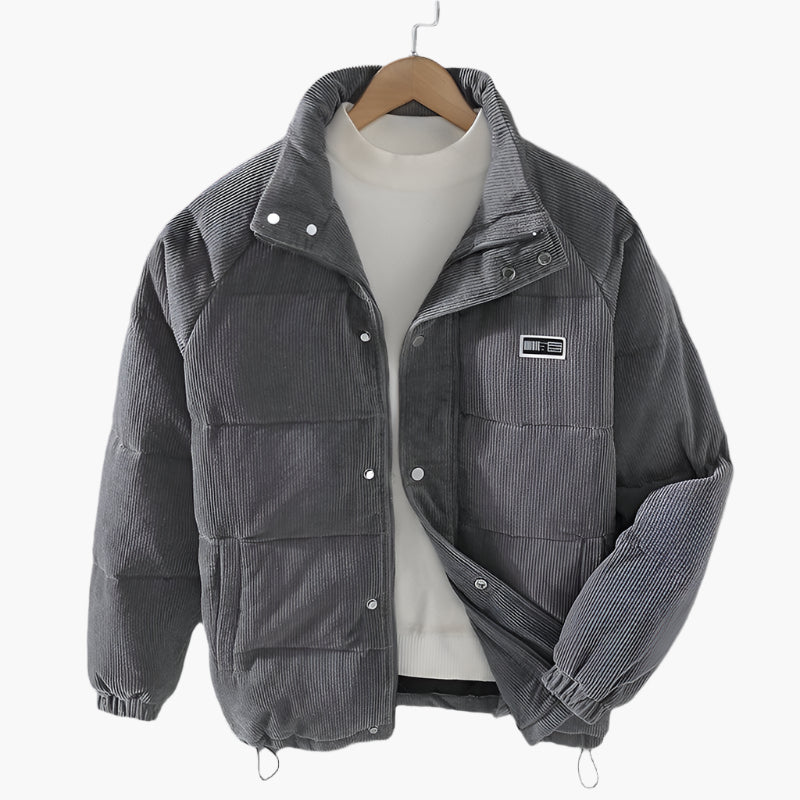Veste d'Hiver Rembourrée pour Homme Style Décontracté Urbain