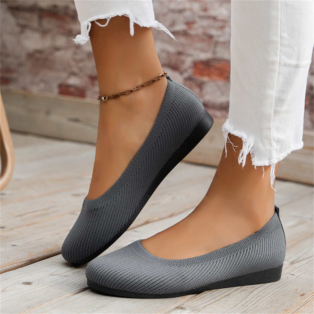 Lorena - Chaussures Plates en Maille