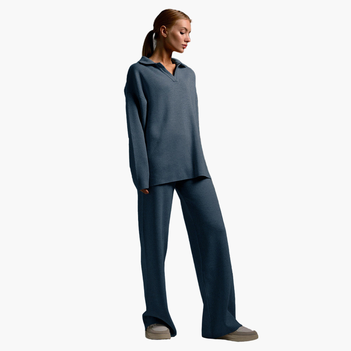 Ensemble Loungewear Femme - Style Décontracté avec Pull Oversize et Pantalon Large