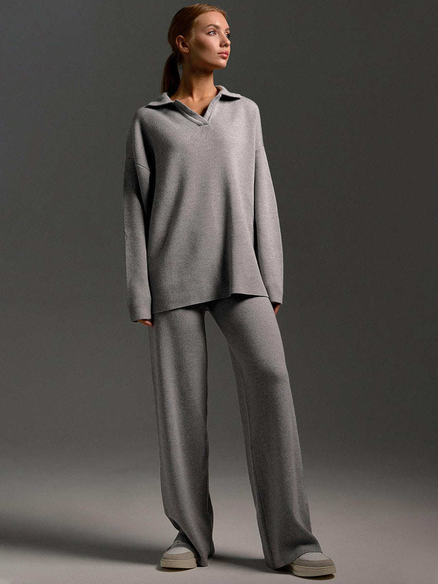 Ensemble Loungewear Femme - Style Décontracté avec Pull Oversize et Pantalon Large