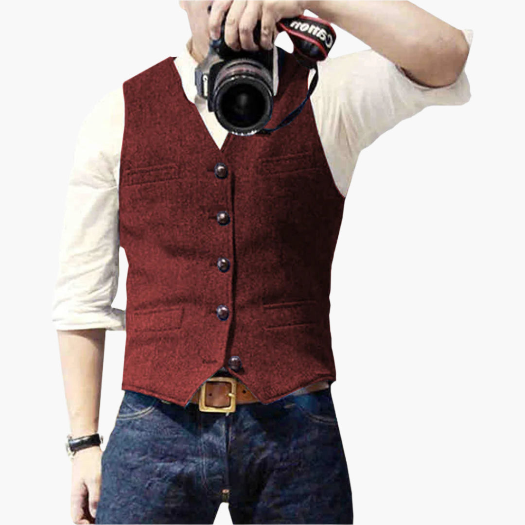 Gilet élégant pour homme – Style moderne et polyvalent, parfait pour un look chic ou décontracté