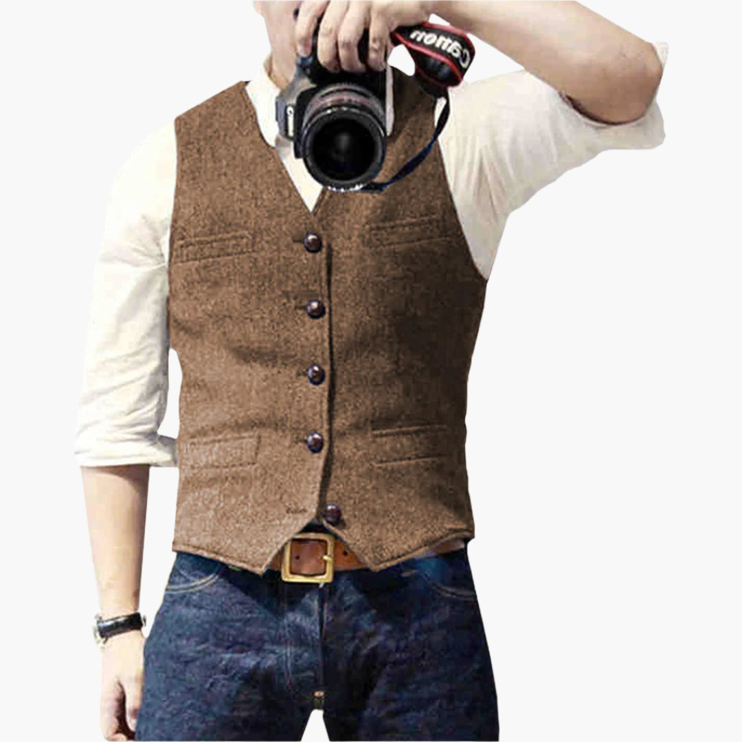 Gilet élégant pour homme – Style moderne et polyvalent, parfait pour un look chic ou décontracté