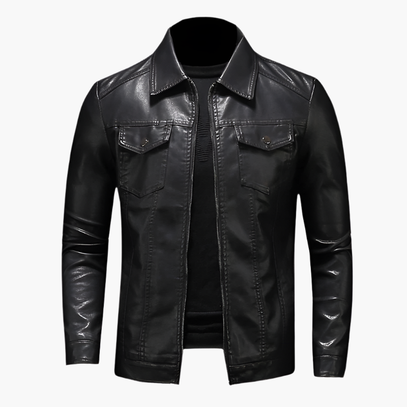 Veste Homme Style Motard Élégant pour Toutes Occasions