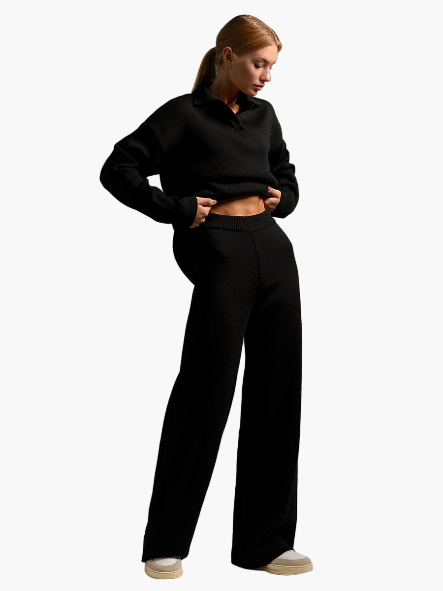 Ensemble Loungewear Femme - Style Décontracté avec Pull Oversize et Pantalon Large