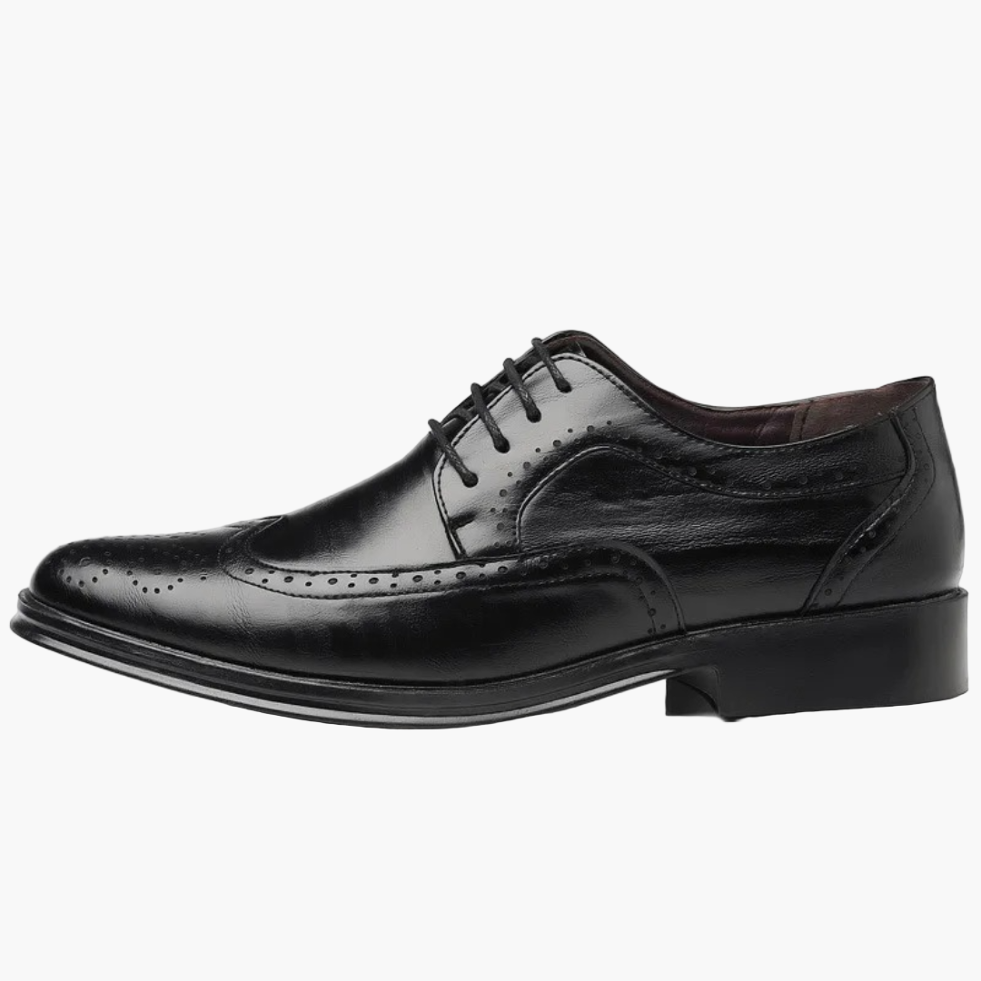 Chaussures Richelieu Homme Classiques à Détail Brogue pour Tenue Habillée et Business
