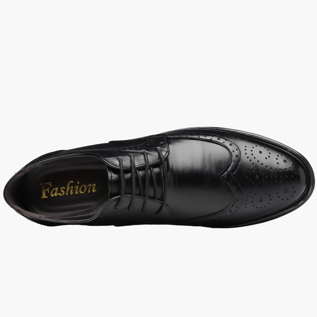 Chaussures Richelieu Homme Classiques à Détail Brogue pour Tenue Habillée et Business