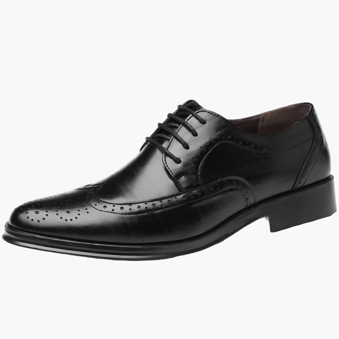 Chaussures Richelieu Homme Classiques à Détail Brogue pour Tenue Habillée et Business