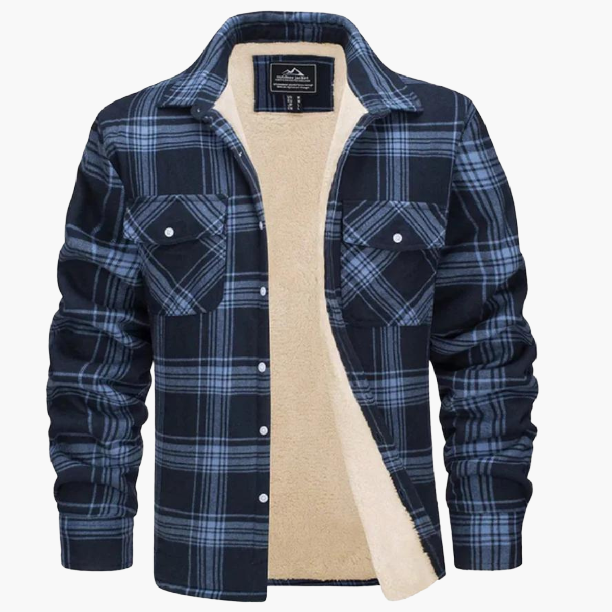 Veste Chemise à Carreaux Chaude Style Urbain pour Homme – Surchemise Hiver Décontractée
