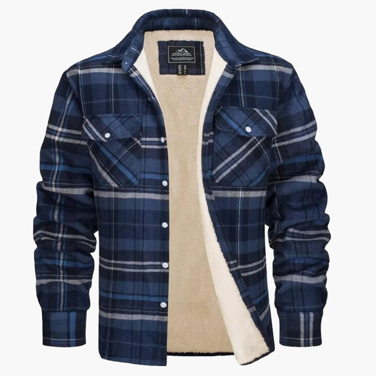 Veste Chemise à Carreaux Chaude Style Urbain pour Homme – Surchemise Hiver Décontractée