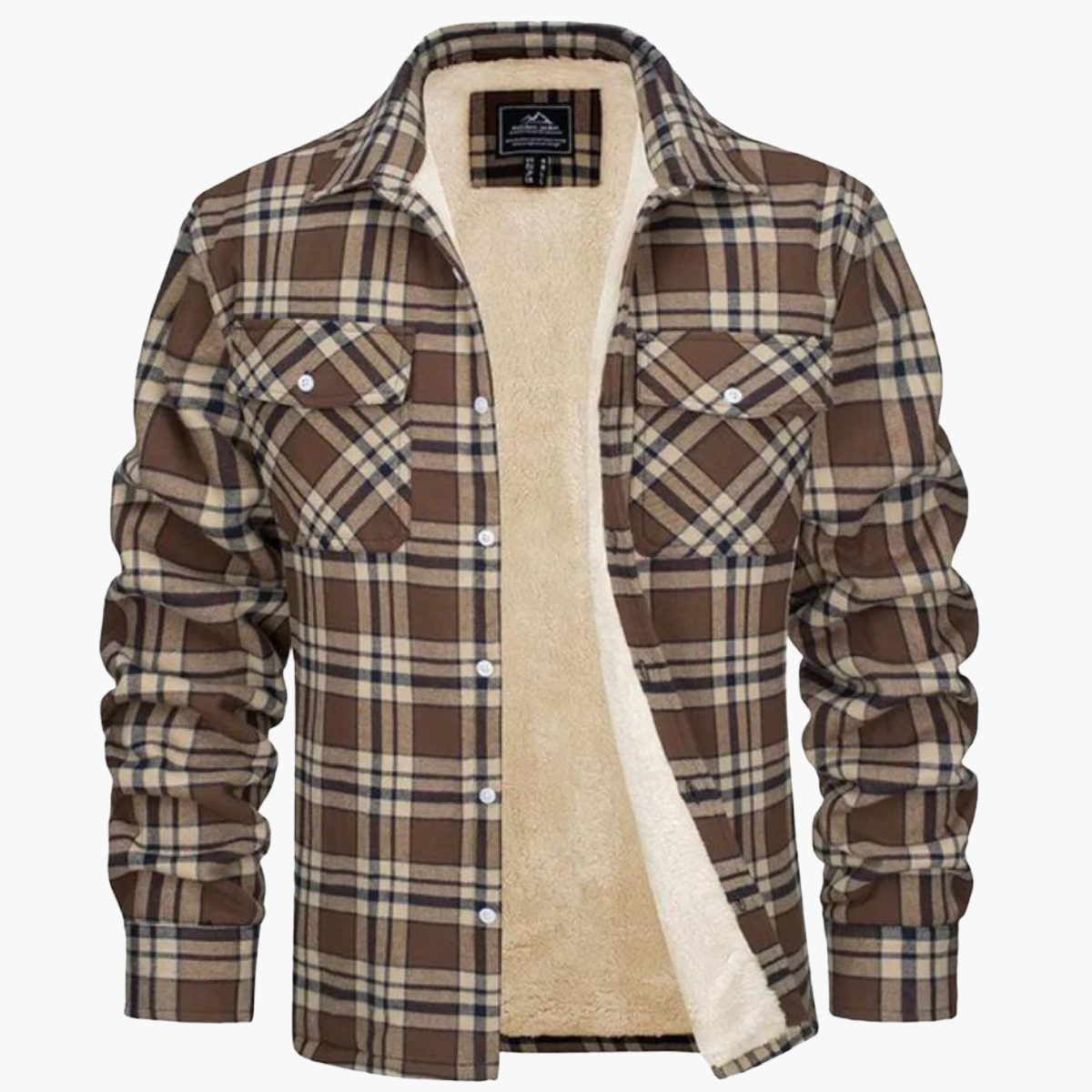 Veste Chemise à Carreaux Chaude Style Urbain pour Homme – Surchemise Hiver Décontractée