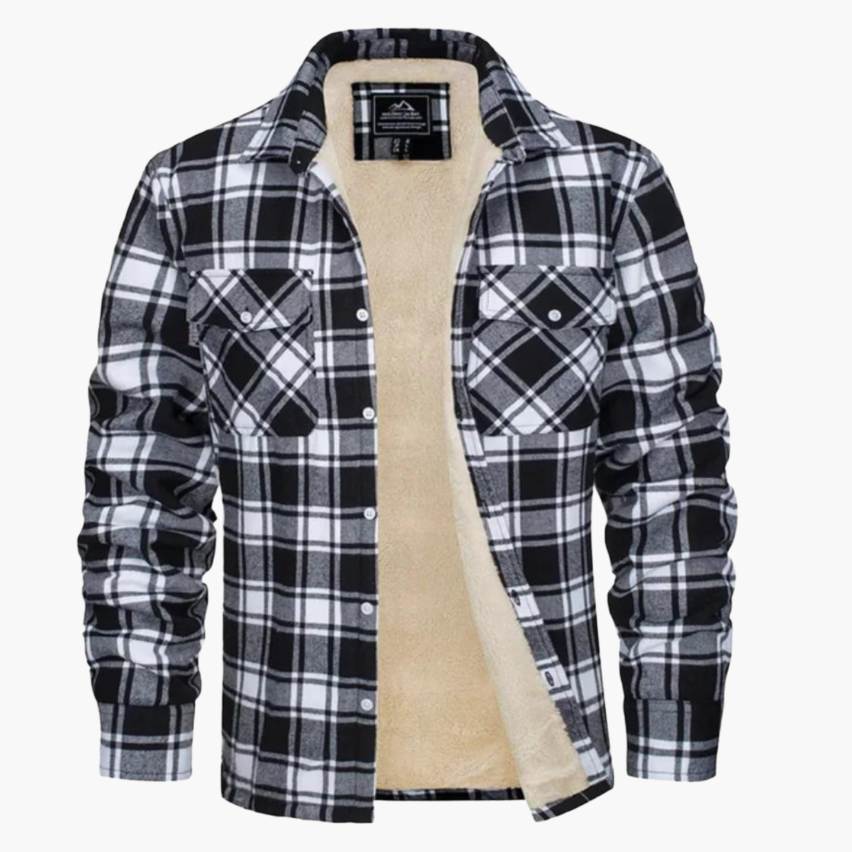 Veste Chemise à Carreaux Chaude Style Urbain pour Homme – Surchemise Hiver Décontractée
