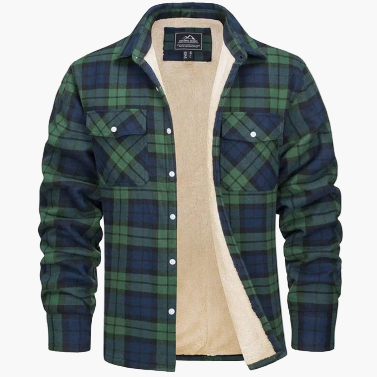Veste Chemise à Carreaux Chaude Style Urbain pour Homme – Surchemise Hiver Décontractée