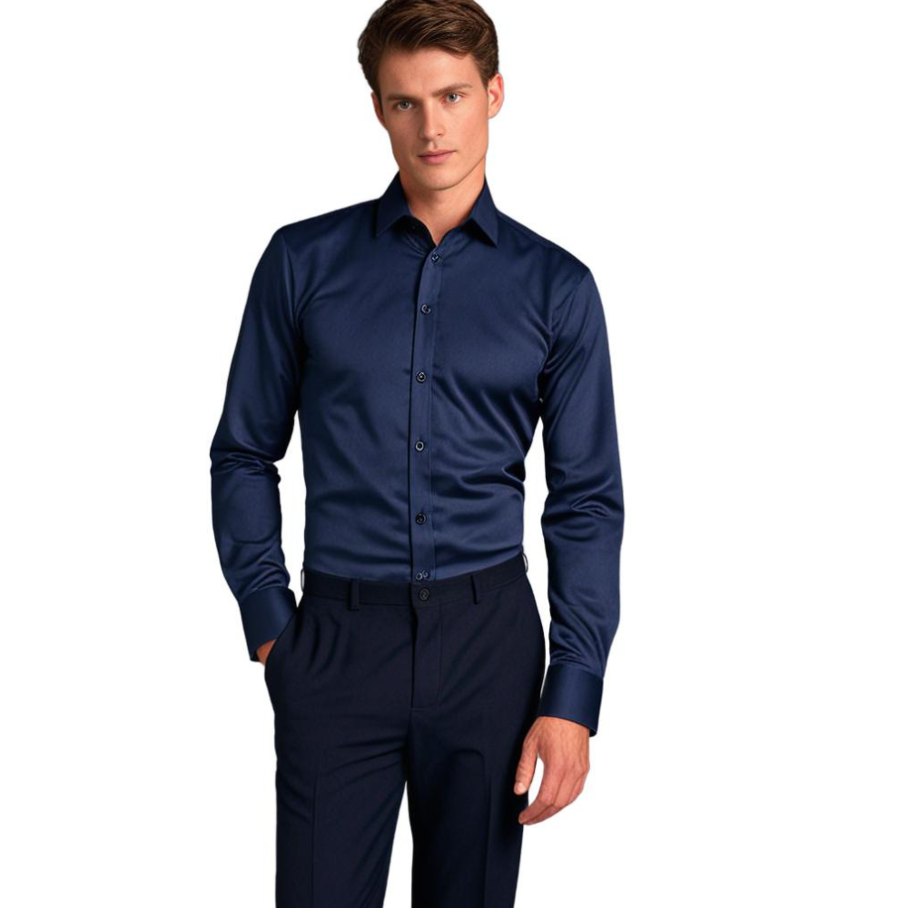 Chemise classique stretch pour homme – Élégante, polyvalente et confortable pour affaires ou loisirs
