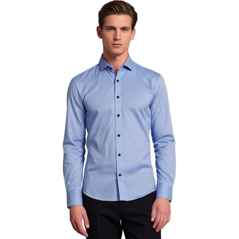 Chemise classique stretch pour homme – Élégante, polyvalente et confortable pour affaires ou loisirs