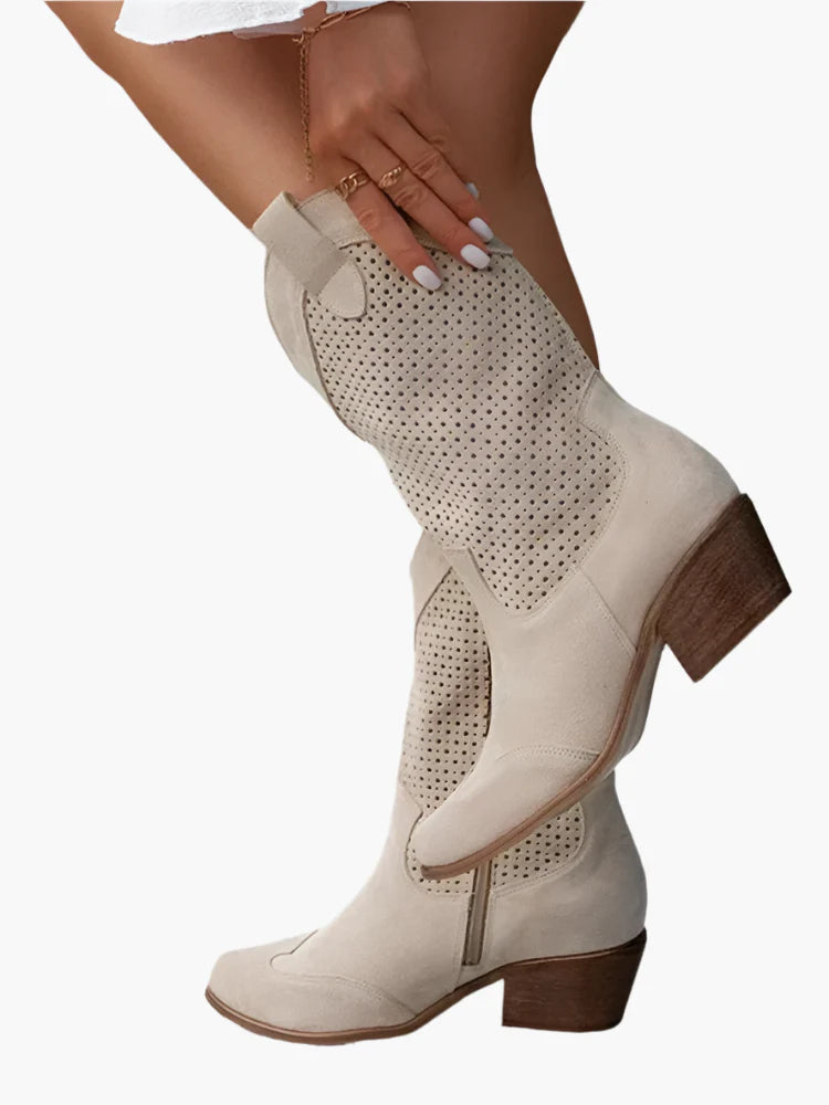 Bottes western femme à talon style cowboy mode urbaine