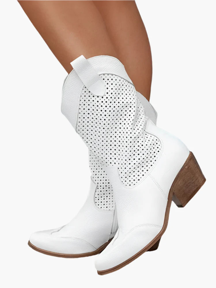 Bottes western femme à talon style cowboy mode urbaine