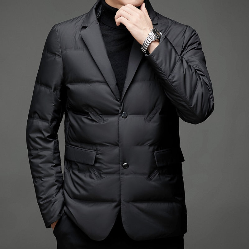 Blazer matelassé homme élégant style business et décontracté