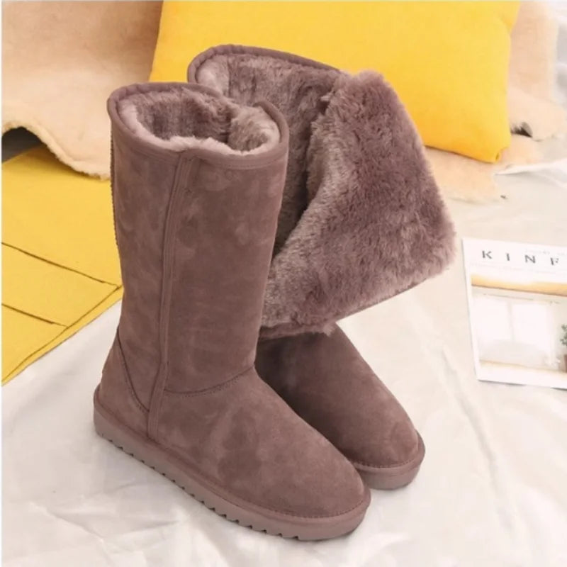 Jasmine – Bottes en Véritable Imperméables avec Fourrure Australienne