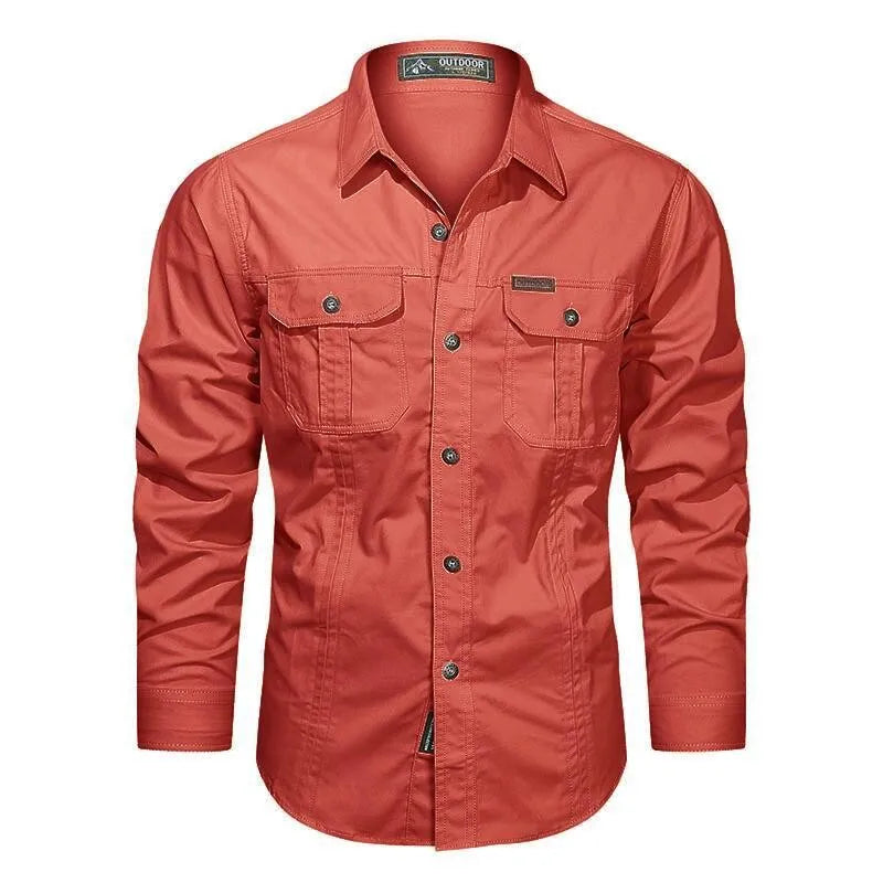 Leon – Chemise Cargo à Manches Longues pour Hommes