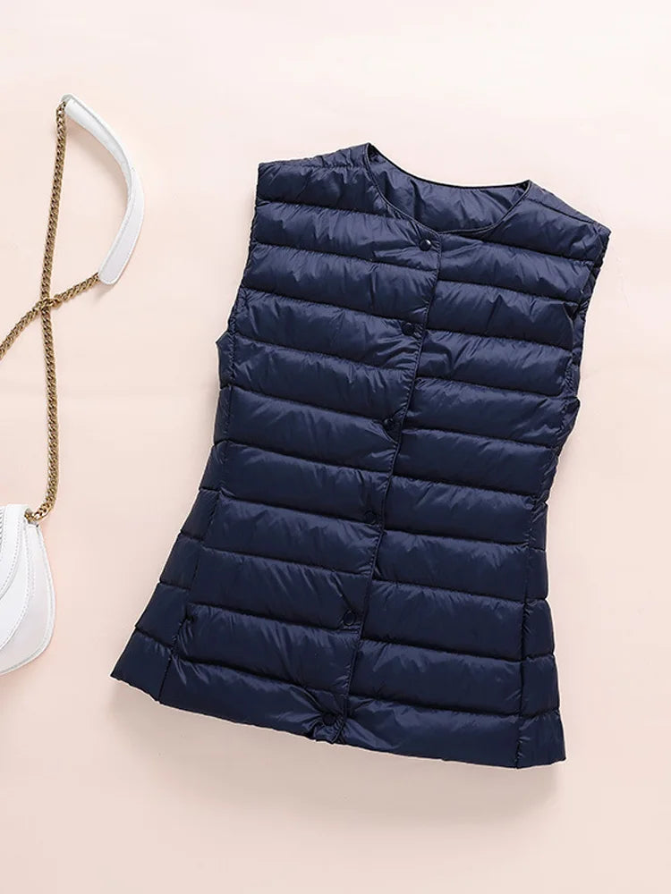 Kim – Gilet Ultraléger en Duvet pour Femme