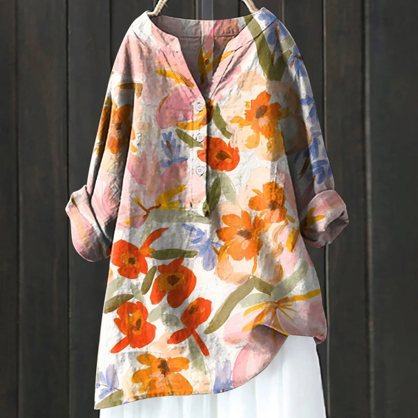 Sacha™ - Blouse à Manches Longues à Imprimé Fleuri