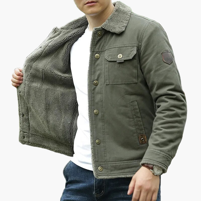 Veste décontractée style aviateur pour homme - idéale pour l'extérieur et la ville