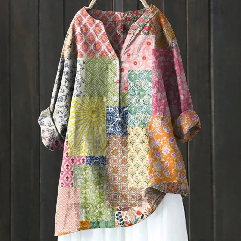 Sacha™ - Blouse à Manches Longues à Imprimé Fleuri