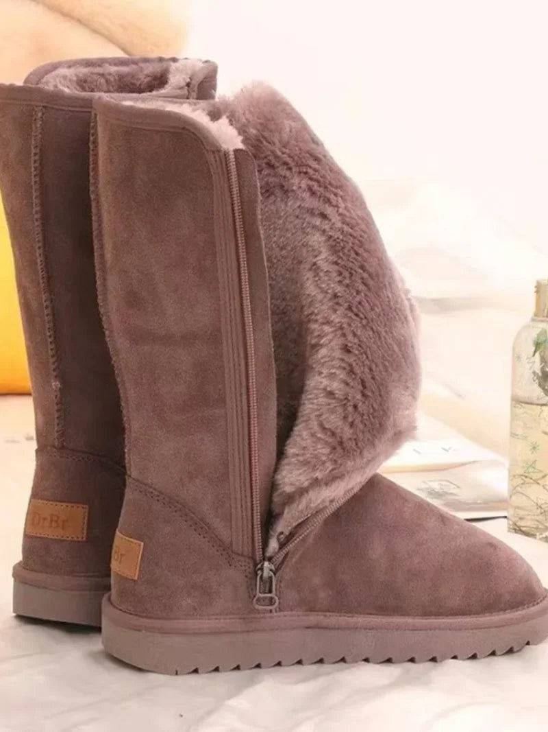 Jasmine – Bottes en Véritable Imperméables avec Fourrure Australienne