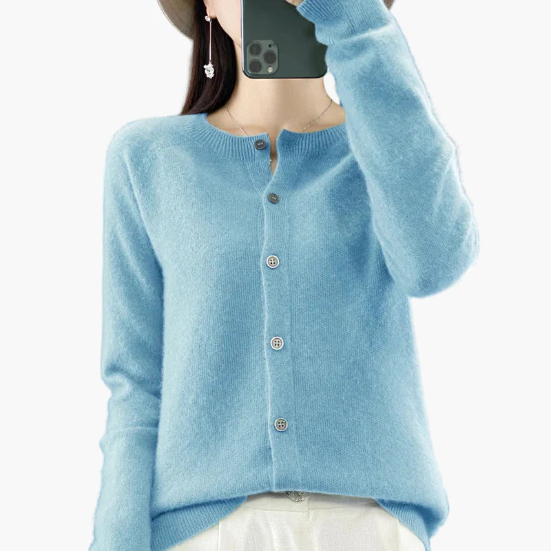 Cardigan élégant femme style décontracté parfait pour l'automne et l'hiver