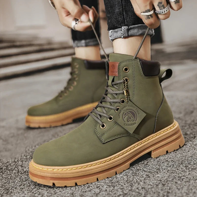 Bob – Bottes de Moto en Cuir pour Homme